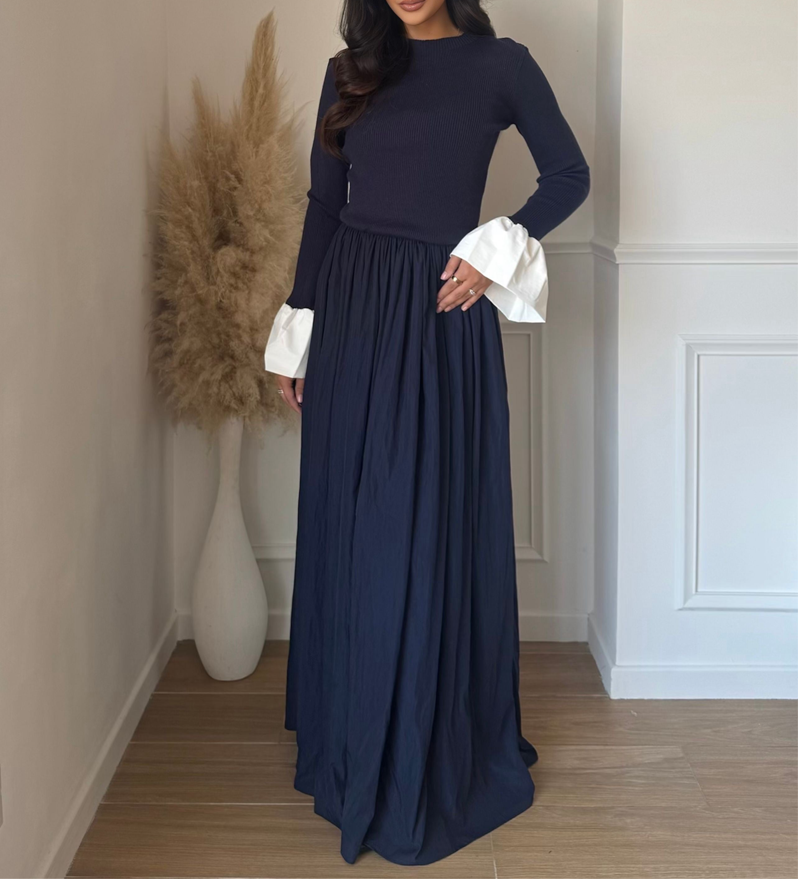 Robe Diana- Bleu marine