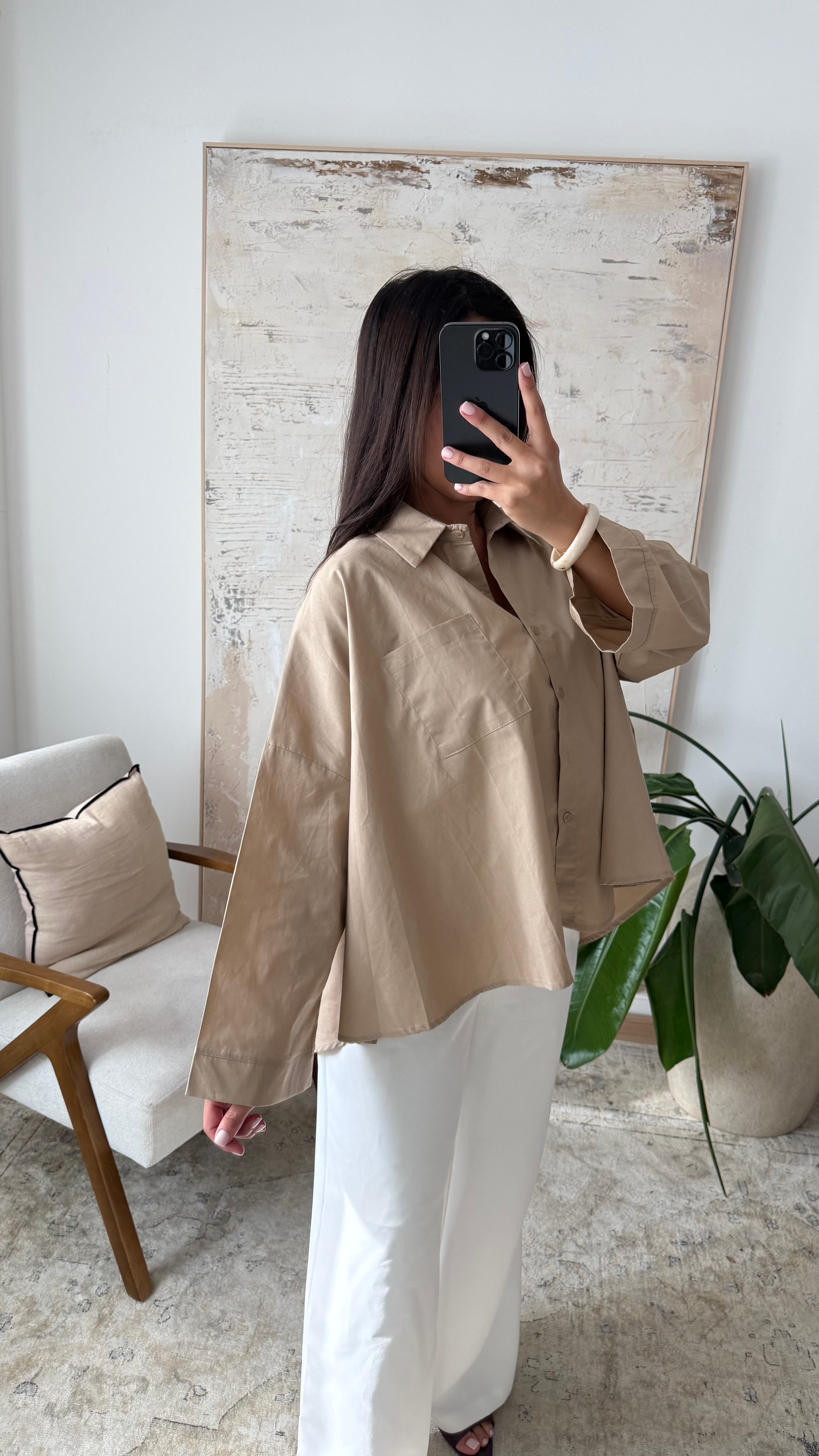 Chemise Baya- Taupe