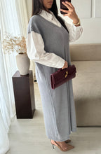 Robe pull chemise- Amaya Gris